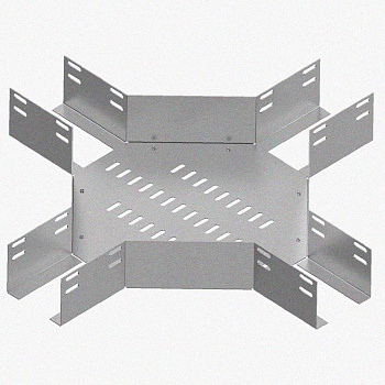 Лоток крестообразный перфорированный КМ 100х100 УХЛ1, оцинкованный лист S1,5