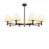 Люстра 8*E14 40Вт Черный и Латунь IP20 Perfetto FR5098PL-08BBS Freya