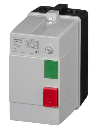 Контактор КМН23260 32А в оболочке с индикатором Ue=380В/АС3 IP54 TDM