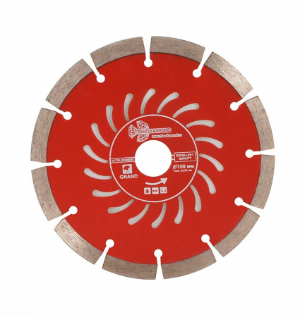Диск алмазный отрезной 150*22,23 Сегментный серия Grand hot press GUS723 Trio-Diamond