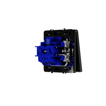 Розетка встраиваемая Voltum S70 с заземлением, защитными шторками и крышкой 16А, (титан)