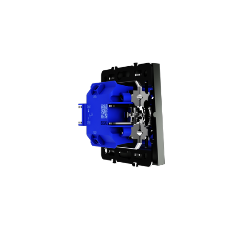 Выключатель с самовозвратом встраиваемый Voltum S70 одноклавишный 10А, (титан)