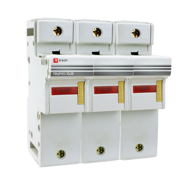 Предохранитель-разъединитель для ПВЦ 10x38 3P (с индикацией) PROxima EKF
