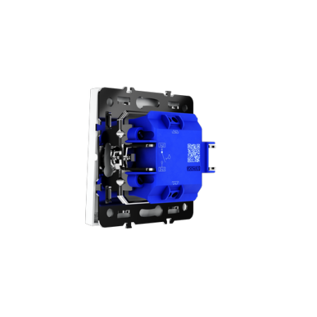 Выключатель с самовозвратом встраиваемый Voltum S70 одноклавишный 10А, (белый матовый)
