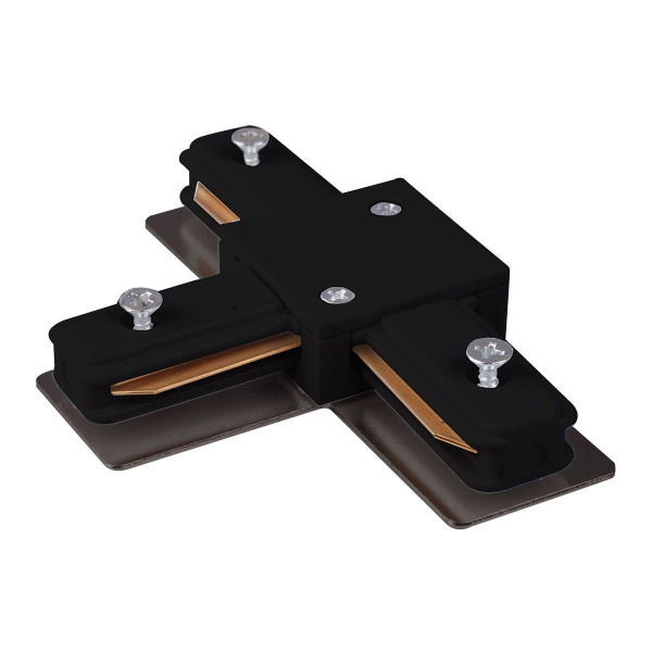 Коннектор Т-образный для однофазного шинопровода черный IP20 (a039510) Elektrostandard