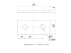 STRUT-пластина 2 отверстия HDZ EKF