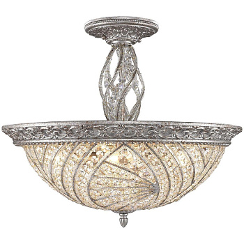 Люстра потолочная Серебристый/Прозрачный E14 6*40Вт WE311.06.203 WERTMARK