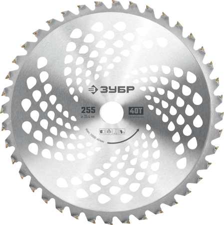 Нож для триммера НТТ-40 255 мм 40T ЗУБР
