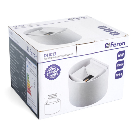 Светильник уличный светодиодный Feron DH013 2*3W, 450Lm, 4000K, белый