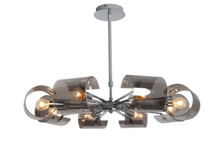 Люстра 8*E14 40Вт Серый IP20 Seona FR5024PL-08GR Freya
