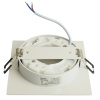 Светильник потолочный встраиваемый, 15W 230V GX53, белый + черный, квадрат, без лампы, DL506 Feron