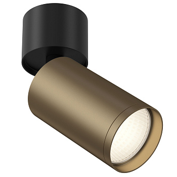 Потолочный светильник 1*GU10 10Вт Черный и Бронза матовая IP20 FOCUS S C050CL-1BBZ Technical
