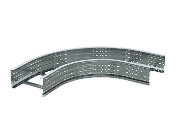 Угол лестничный 90 градусов 150x600, R600, горячий цинк DKC