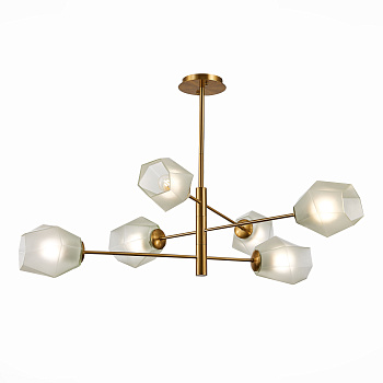 Люстра потолочная Латунь/Белый E27 6*60Вт SLE205202-06 EVOLUCE