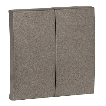 Валенсия Лицевая панель выключателя 2-кл, проходного 10А графит EKF