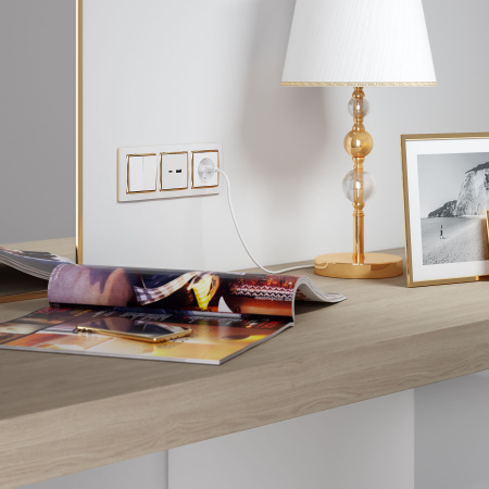 Встраиваемые механизмы Выключатель СУ 2-кл. 10А Белый IP20 Werkel