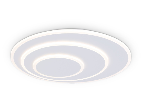 Настенно-потолочный светодиодный светильник с пультом FA7707 WH белый 3000K-6400K 62W D470*55 (ПДУ РАДИО 2.4G) Ambrella Light