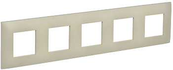 SKANDY Рамка 5-местная SK-F01B бежевый IEK