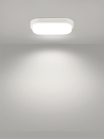 Светодиодный светильник LED ДПП 3801 8Вт 4000К IP65 белый овал 155*78*57 мм Народный