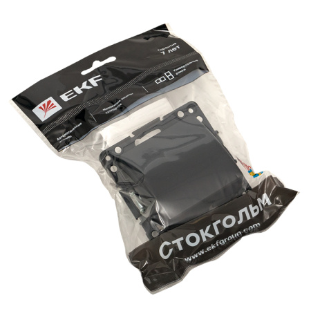 Стокгольм Механизм Кабельного вывода черный EKF