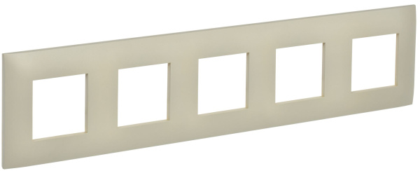 SKANDY Рамка 5-местная SK-F01B бежевый IEK