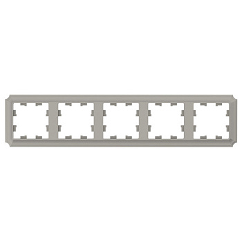 ATLASDESIGN ANTIQUE 5-постовая рамка, универсальная, шампань Systeme Electric