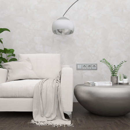 Aluminium Рамка на 4 поста (алюминий) Werkel