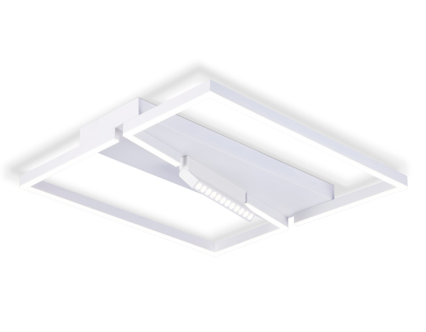 Потолочный светодиодный светильник FL51465/1+1 WH белый 85W 3000K-6400K+4200K 600*600*110 (ПДУ РАДИО 2.4G) Ambrella Light