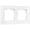Favorit Рамка на 2 поста (белый,стекло) Werkel
