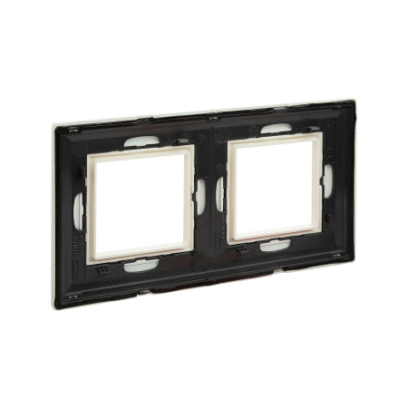 Рамка из металла, "Avanti", белая, 2 поста (4 мод.) DKC