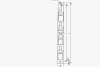 Стойка кронштейна рожкового криволинейного К1351.001А-06, лак, (1...15 рожков), L2050мм, S3,0
