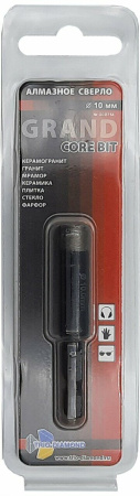 Коронка алмазная по керамограниту 10 мм Серебряная пайка GCB754 Trio-Diamond