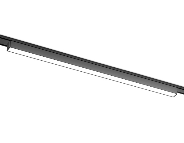 Светильник светодиодный трековый для шинопровода Magnetic Ultra Slim GV1455 BK черный IP20 20W 4200K 48V 615*26*24 Ambrella Light