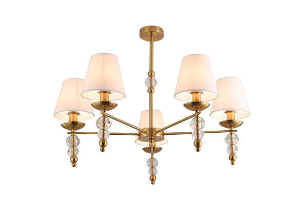 Потолочный светильник 5*E14 40Вт Латунь IP20 Side FR1009CL-05BS Freya