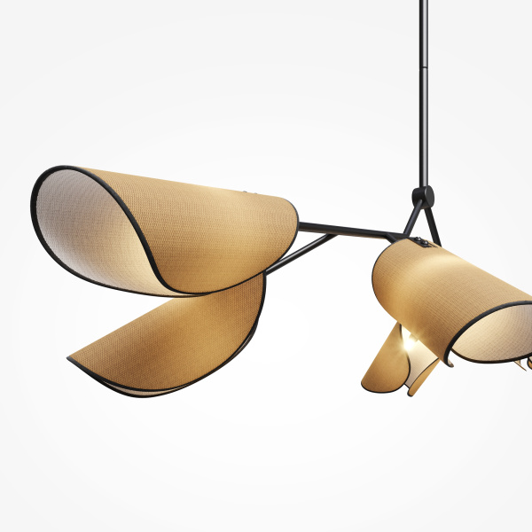 Подвесной светильник 6*G9 12Вт Черный IP20 Organic MOD225PL-06B Maytoni