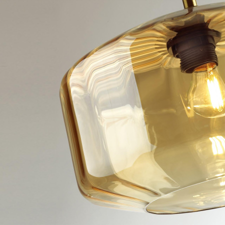 Подвес E27 60W BINGA янтарный/бронзовый ODEON LIGHT