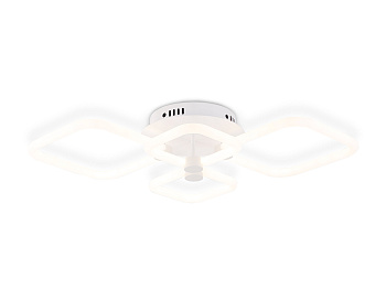 Потолочный светодиодный светильник с пультом FA3822/4 WH белый 3000K-6400K 86W 720*430*130 (ПДУ ИК) Ambrella Light