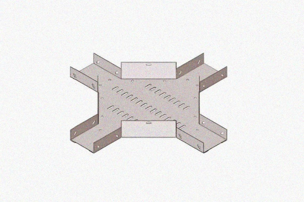 Лоток крестообразный замковый перфорированный КМЗ 300х80 УХЛ1, оцинкованный лист, S1,0