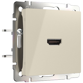 Розетка HDMI (слоновая кость) СУ IP20 Werkel
