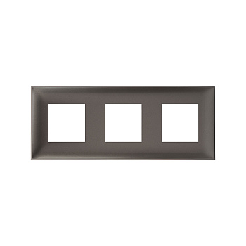 Рамка "Avanti", "Серый жемчуг", 3 поста (6 мод.) DKC