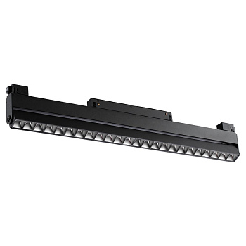 Трековый св-к для низков.шинопровода IP20 LED 4000K 24W 48V FLUM черный B NOVOTECH