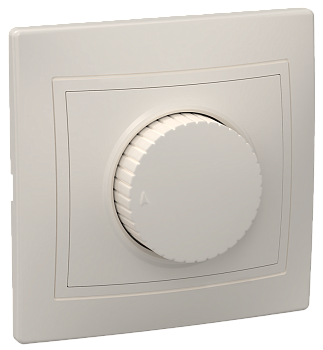 Светорегулятор поворотный ВСР10-1-0-ККм КВАРТА кремовый IEK