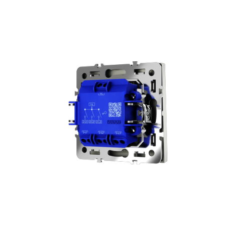 Выключатель встраиваемый Voltum S70 трехклавишный 10А, (сталь)