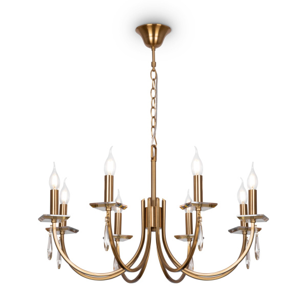 Люстра 8*E14 40Вт Латунь IP20 Forte FR1006PL-08G Freya