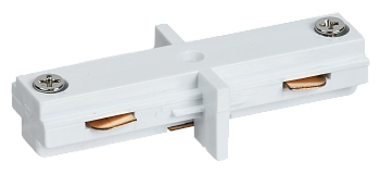 Соединитель прямой внутренний для однофазного шинопровода белый IEK