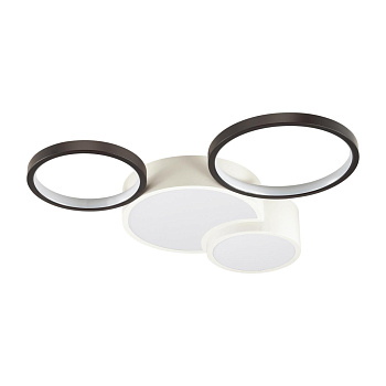 Люстра потолочная димм.с ДУ LED 64W 4224Лм 220V NORBERT белый,черный LUMION