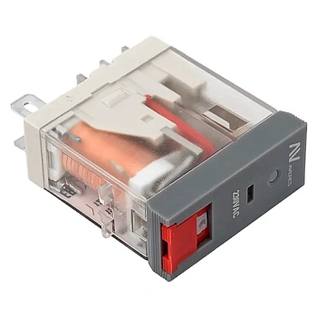 Реле промежуточное с кнопкой и мех, Индикацией RPAt 25/1 12A 230В AC AVERES EKF