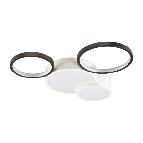 Люстра потолочная димм.с ДУ LED 64W 4224Лм 220V NORBERT белый,черный LUMION