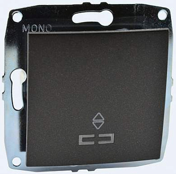 Despina/Larissa Механизм выключателя СУ 1 кл. (инд.) проходн. 10А графит IP20 Mono