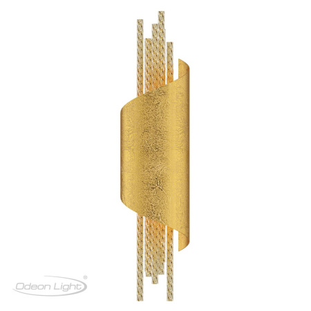 Настенный св-к LED 4000K 5W 220V MONICA золотистый/стекло/металл ODEON LIGHT